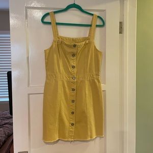 NWOT Boyish The Kennedy Yellow Denim Dress